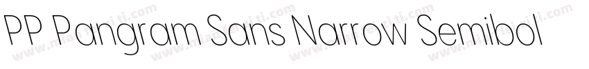 PP Pangram Sans Narrow Semibold字体转换